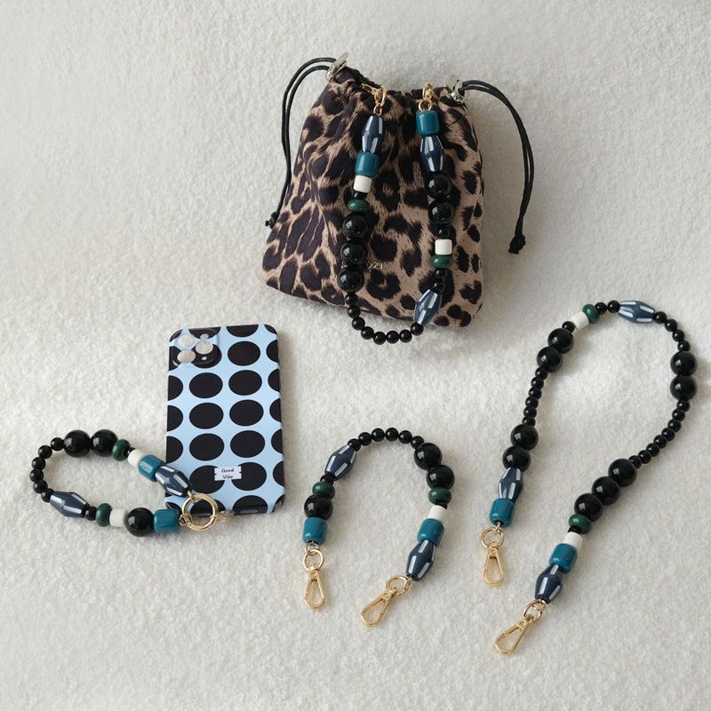 Acrylic Bead Fashion Handbag Accessories Underarm Single Shoulder Beaded Bag Strap Versatile Phone Chain_voghion.com