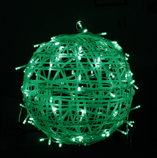 Luce LED Tengqiu impermeabile Luce rotonda a sfera Paesaggio Albero Appeso Luce colorata per esterni Protezione solare Illuminazione ingegneristica Luce decorativa natalizia_voghion.com