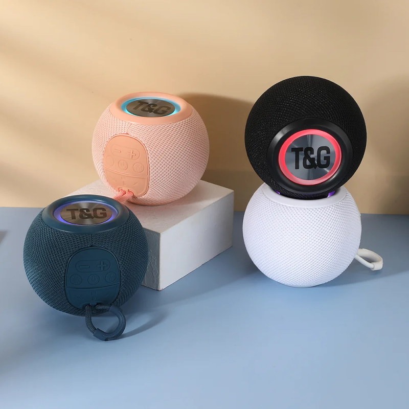 TG337 Bluetooth-høyttaler Bærbar TWS Trådløs Mini Bass Boombox LED-høyttaler IPX7 utendørs musikkspillerstøtte BT AUX FM TF_voghion.com