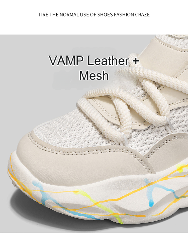 Scarpe da ginnastica luminose Scarpe casual alla moda Scarpe da papà Suola spessa Versione coreana Scarpe da uomo per studenti Quattro stagioni_voghion.com
