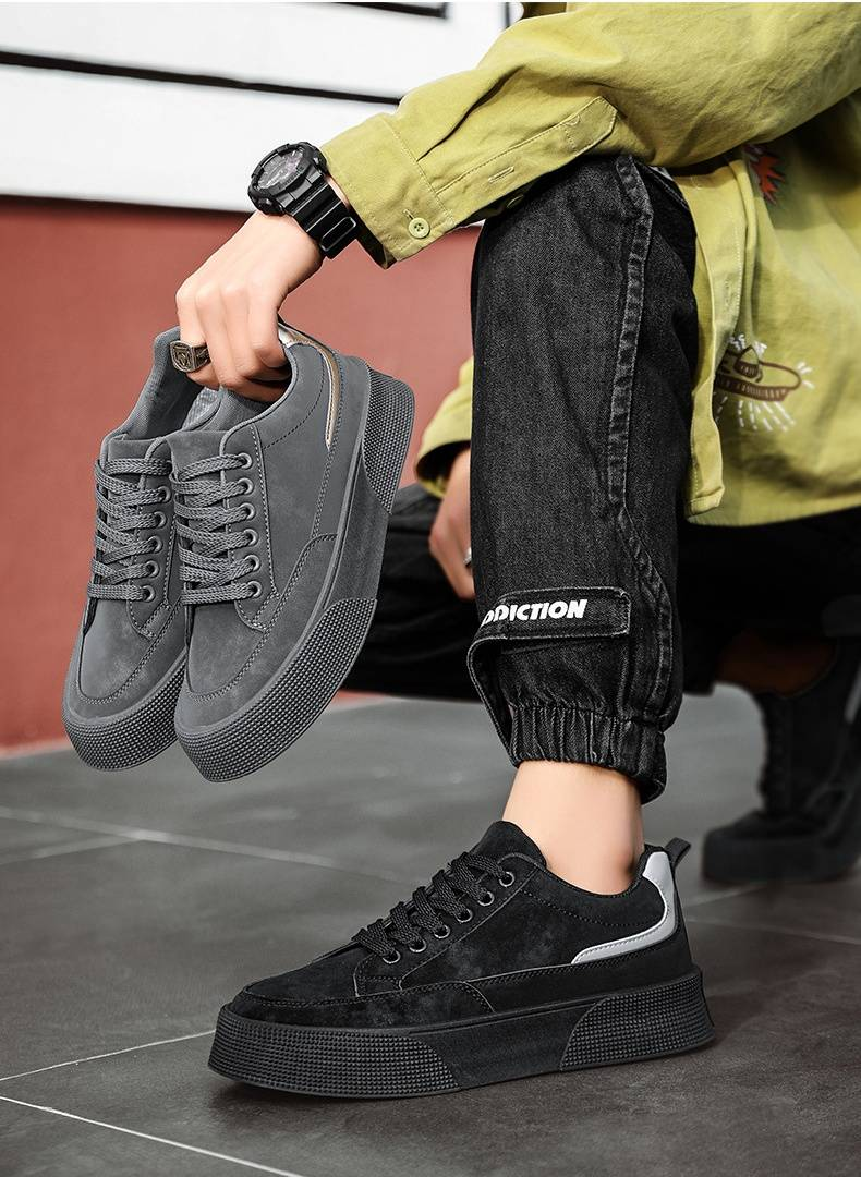 Herrenschuhe Frühjahr 2024 neue Arbeitsschutzschuhe Herren-Arbeitsschuhe rutschfeste Brettschuhe Trend alle Sport-Freizeitschuhe_voghion.com