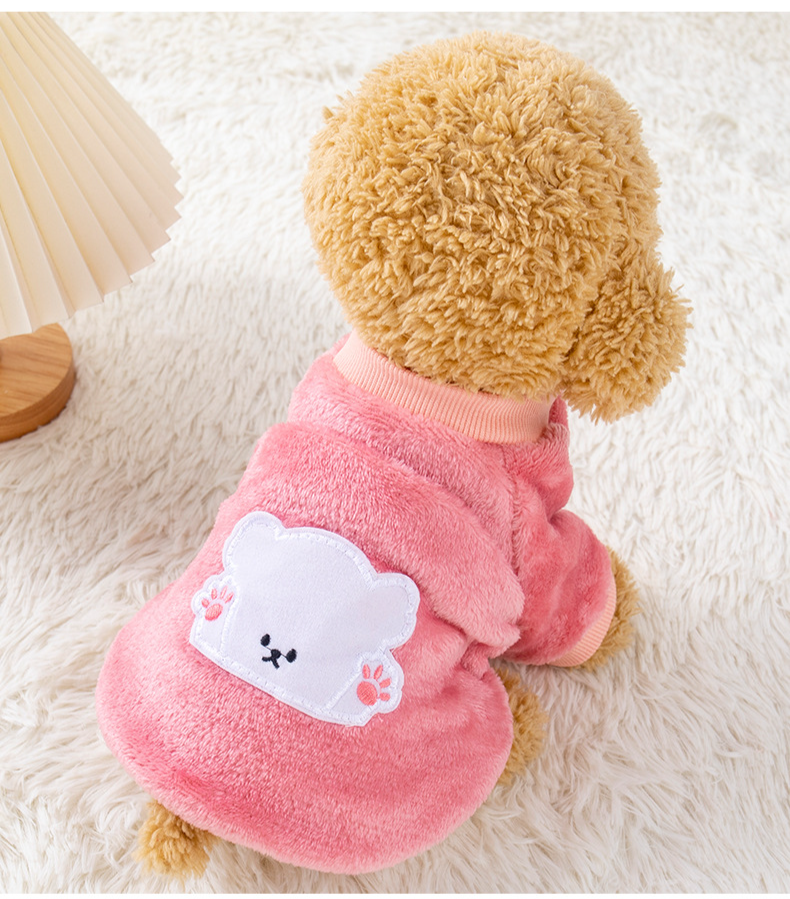 Bichon patch polar jesień i zima styl szczeniak kot Teddy Pomeranian Schnauzer ubrania mały pies_voghion.com