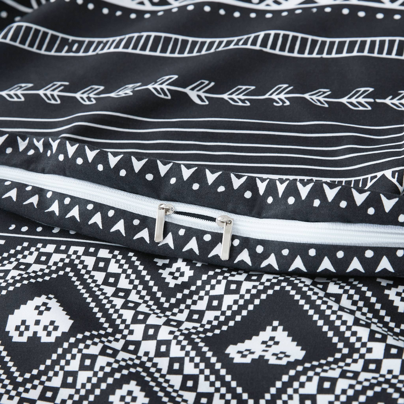 Set da tre pezzi Copripiumino bohémien Set da tre pezzi Biancheria da letto stampata_voghion.com