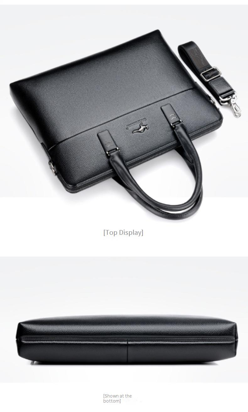Men's Bags Factory Direct Sales Men's Handbag Large Capacity Casual Business Briefcase Horizontal Shoulder Crossbody Bag_voghion.com