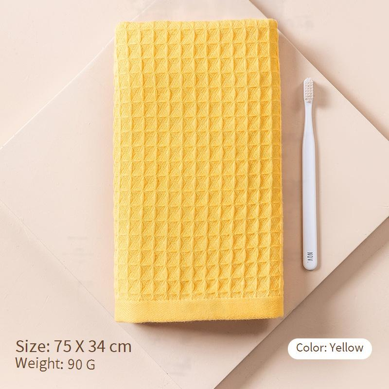 Toalla de gofre textil para el hogar, de algodón puro, súper suave, absorbente y de secado rápido._voghion.com