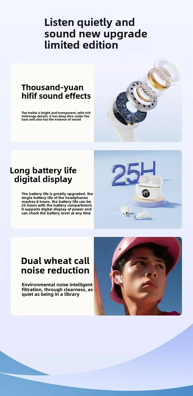 Auriculares Bluetooth X90 Bone de conducción inalámbrica, deportivos, de alta fidelidad, con sonido TWS, resistentes al agua._voghion.com