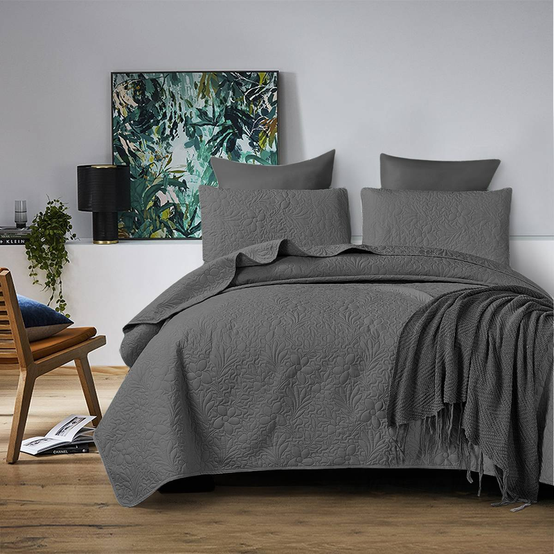 CG05 Five-Leaf Clover Bed Cover Set, Suitable For Bedrooms And Living Rooms (1* Bedspread +2* Pillowcase, No Duvet Core Or Pillow Core)_voghion.com
