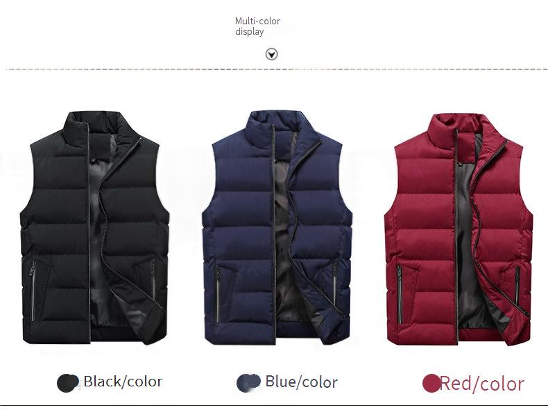 Herenvest met opstaande kraag – lichtgewicht gewatteerd mouwloos jack, slim fit met ritszakken (M-8XL) Onmisbaar als laagjeskleding voor casual en streetwear_voghion.com