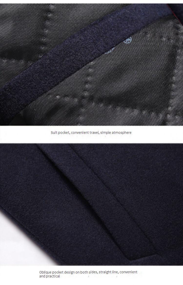 Men's Wool Blend Overcoat - Slim Fit Long Coat With Fleece Lining For Winter, Casual Business Style (Gray, Black, Burgundy, Navy, Camel)_voghion.com