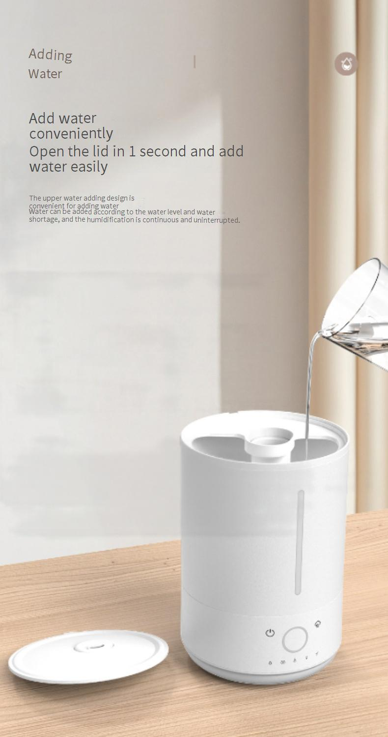 Ultraschall-Luftbefeuchter mit großer Kapazität, Diffusor für ätherische Öle, LED-Stimmungslicht, Fernbedienung und Smart-Timer – Leiser Betrieb für Zuhause und das Büro_voghion.com