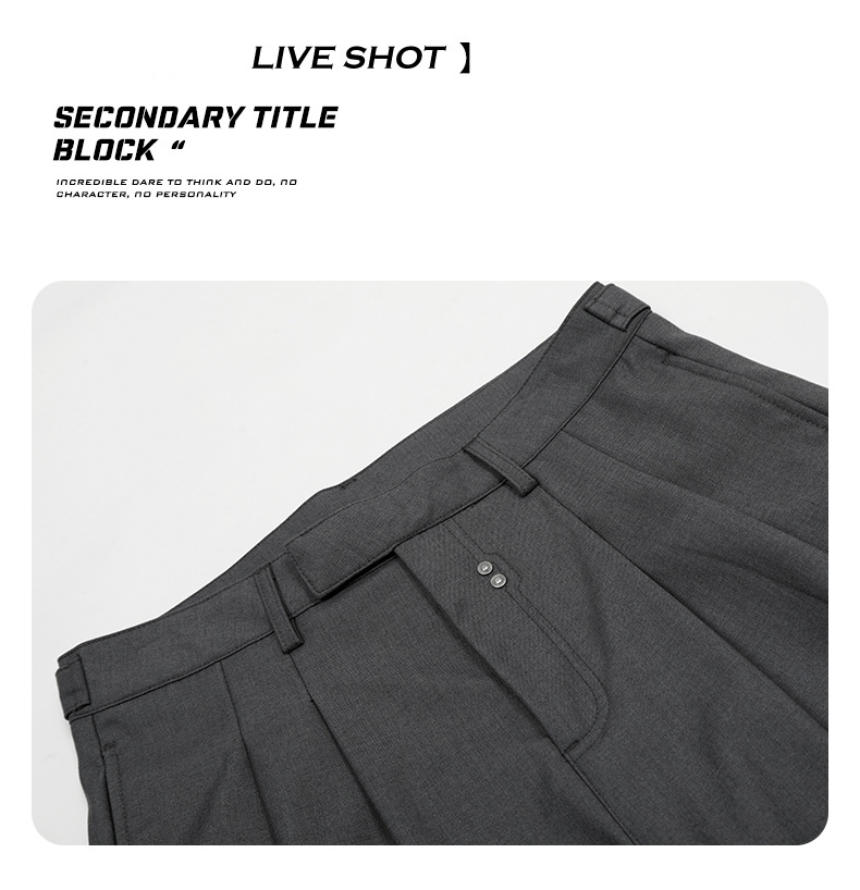 Classic Straight Leg Dress Pants For Men & Women - Vintage Inspired Relaxed Fit Wide Leg Trousers With Flowy Silhouette & Wrinkle-Free Fabric_voghion.com