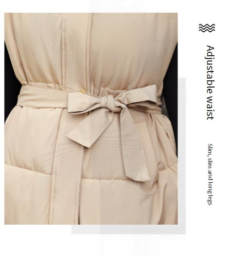 Chaleco acolchado hasta la rodilla: chaleco extragrande con capucha (4 tallas, ligero y elegante)_voghion.com