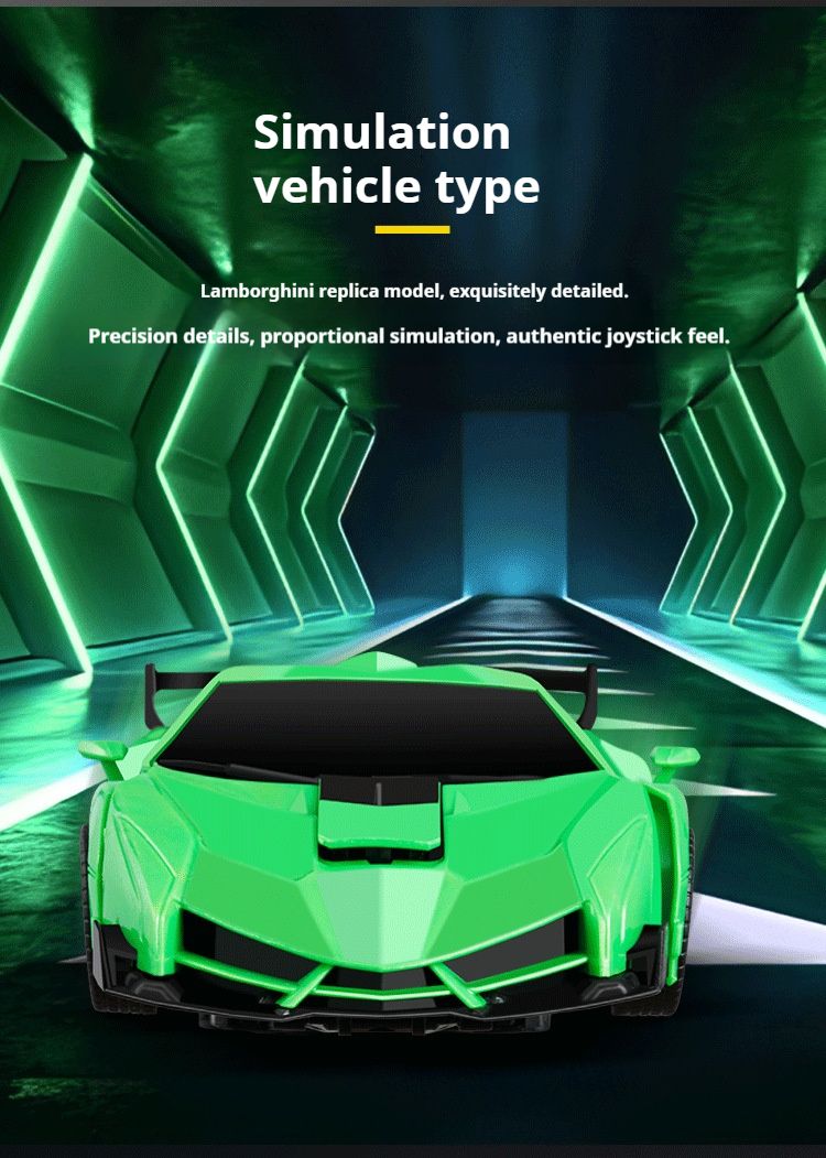 Çocuklar İçin Tek Tuşla Dönüşebilen, 2.4G Uzaktan Kumandalı Yarış Aracı, LED Işıklar ve 360° Dönebilen Şarj Edilebilir RC Polis Arabası Oyuncağı - Eğlenceli Elektrikli Oyuncak_voghion.com