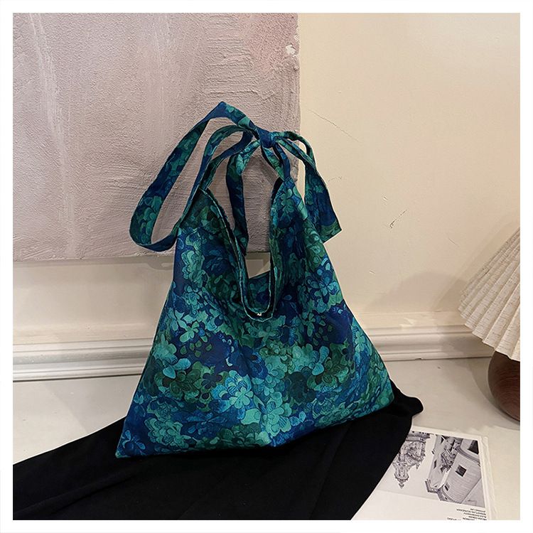 Damentaschen Freizeit Lazy Style Stickerei Zen Tragetasche Große Kapazität Leichte Pendler-Schulter-Umhängetasche Für Frauen_voghion.com