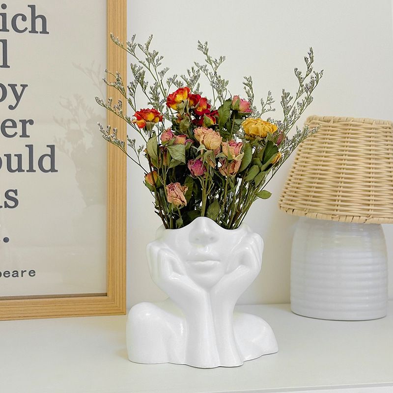 Ins Nordic Style High End mājas vāze Viegla Luksusa Mājas Dzīvojamā istaba Galda apdare Pudele Amatniecība Hidroponiski ornamenti_voghion.com