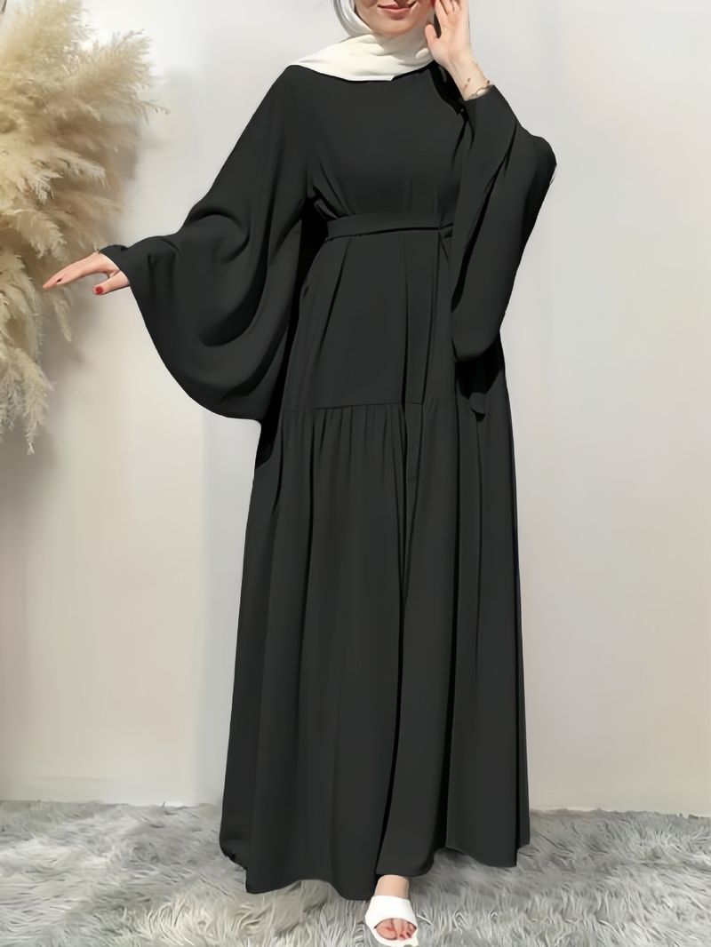 Abito da donna musulmano per pendolarismo, vacanza, svago, manica a tromba, nuovo, semplice, a maniche lunghe, pullover, vestaglia_voghion.com