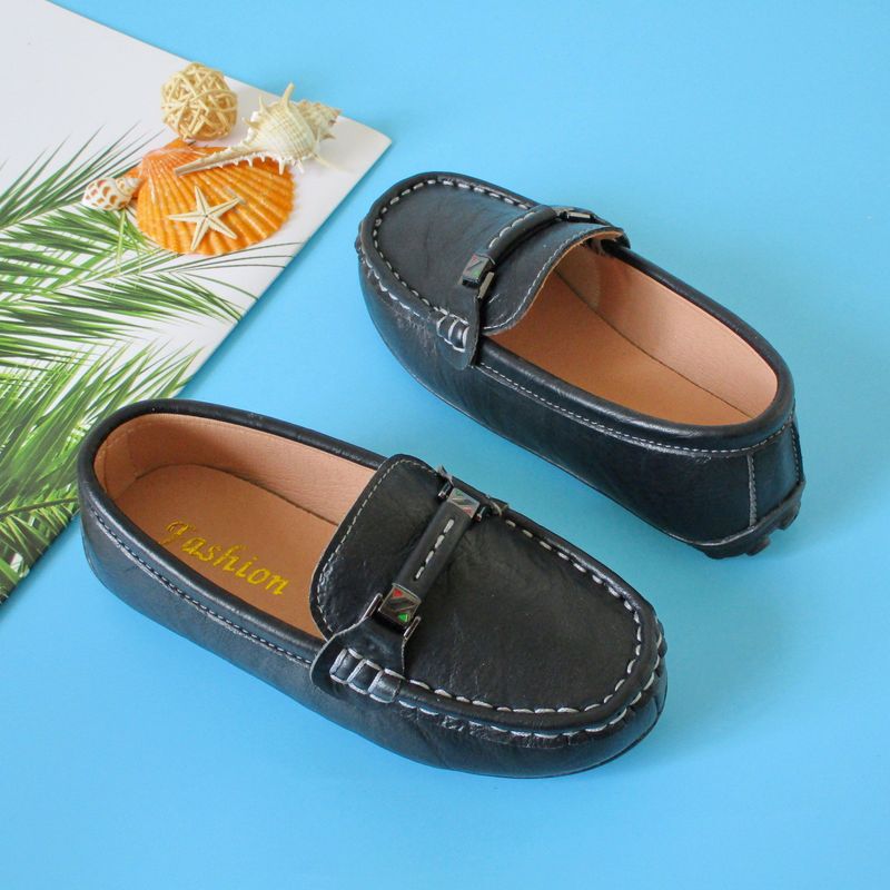Scarpe per bambini Scarpe con berretti per bambini fatte a mano, scarpe in pelle per bambini, scarpe casual alla moda in stile britannico, nuove scarpe in pelle per studenti universitari_voghion.com