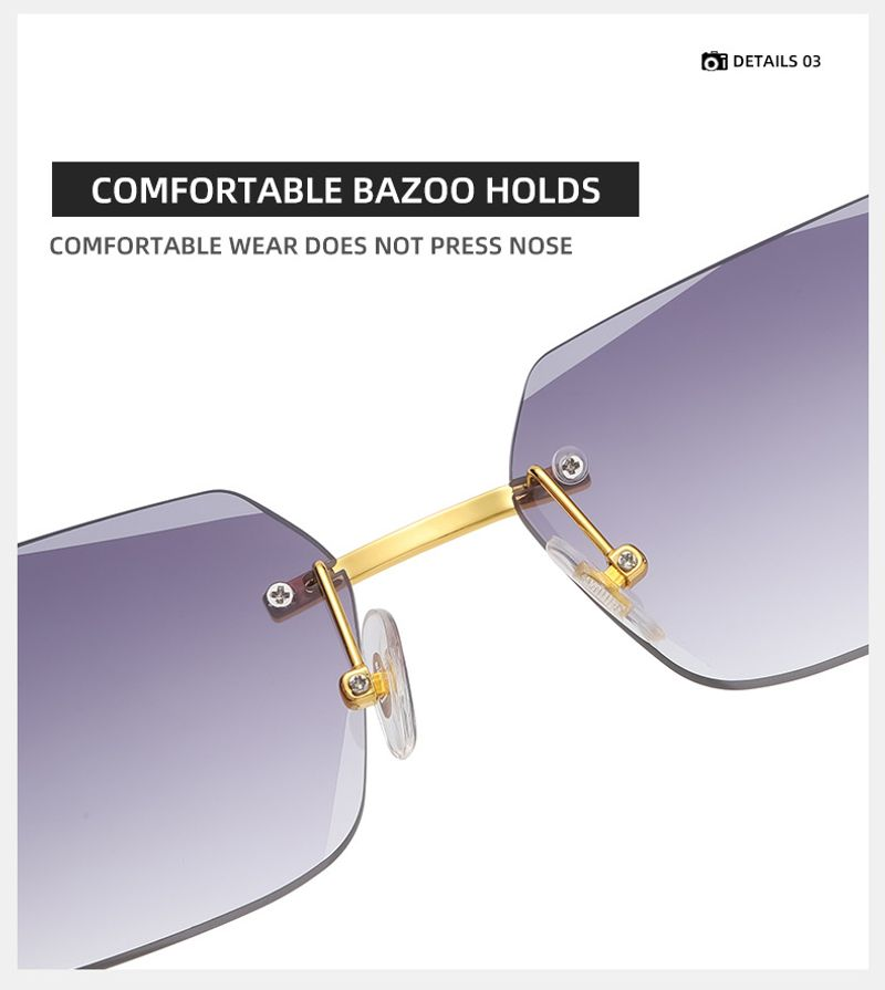 occhiali da sole quadrati da uomo di marca, occhiali retrò sfumati senza montatura in legno_voghion.com