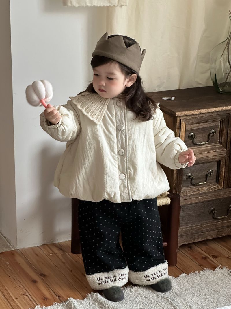 Alyce-xiyue1baobao Girls' Cotton Jacket 2025 Autumn Winter New Baby Clothes Thickened Warm Korean Style Children's Fleece Set_voghion.com
