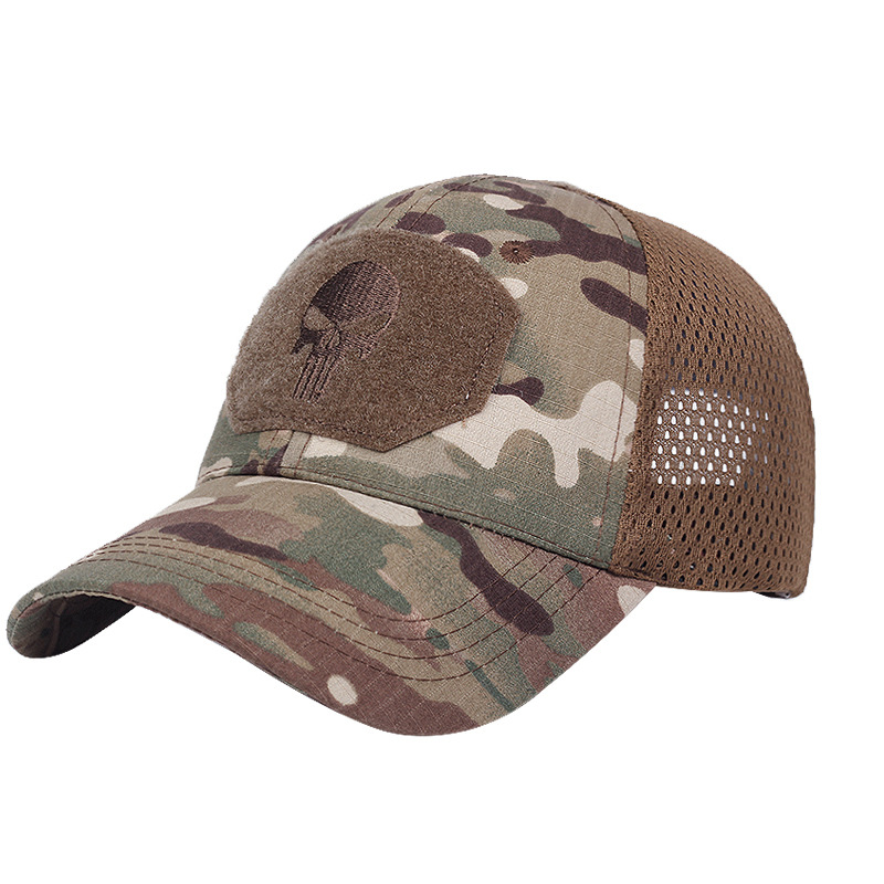 Military Skull Baseball Caps Camouflage Tactical Army Combat Paintball Basketball Football Adjustable Summer Sun Hats_voghion.com