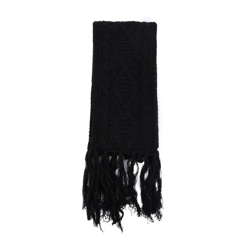Damen Rhomboid Twist Strickmütze aus Wolle, Schal, Handschuhe, dreiteilig, warm, einfach_voghion.com