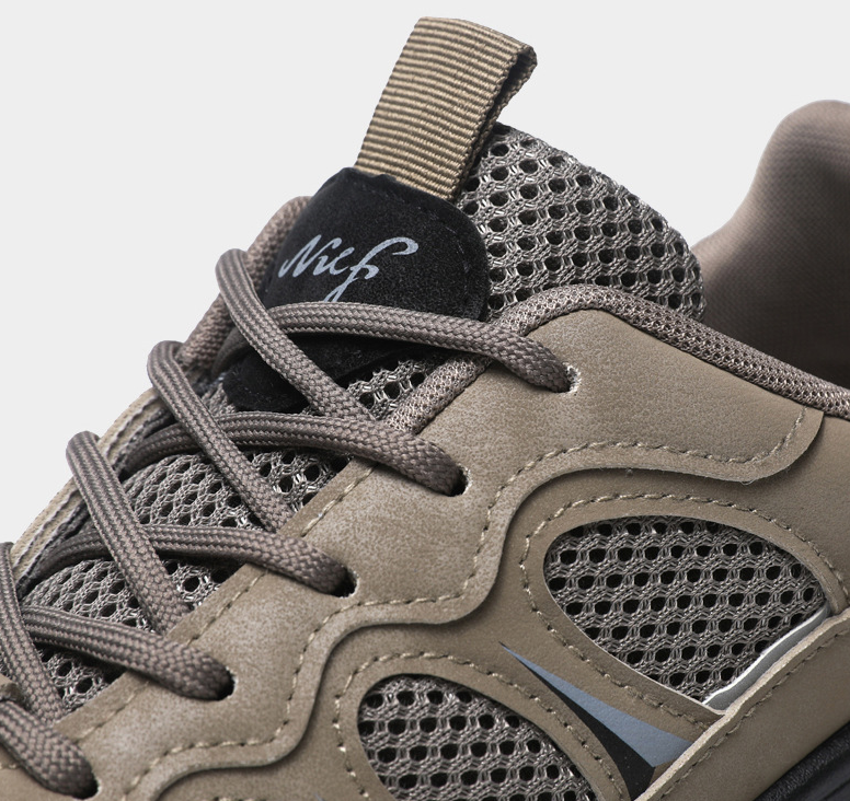 Men's shoes spring and summer new casual sports shoes thick bottom hollow breathable outdoor work shoes men hiking shoes men_voghion.com