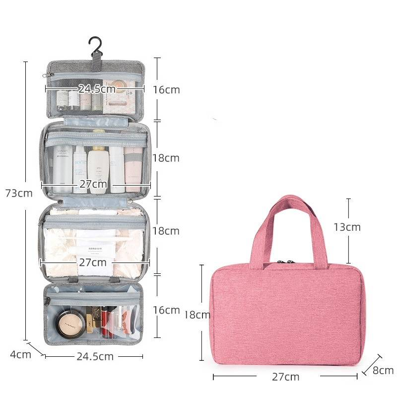 Waterproof Travel Hook Toiletry Bag Foldable Portable Multifunctional Cosmetics Storage Bag_voghion.com