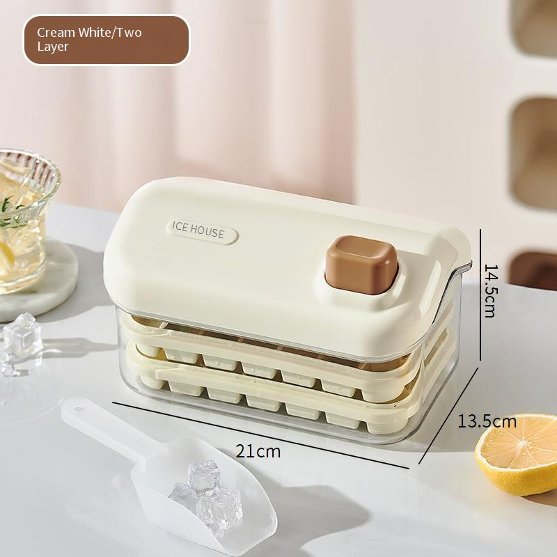 Andere Küchenspezialwerkzeuge Schneehaus-Eiswürfelschale mit Deckelschaufel, 2-lagige Silikonform mit großer Kapazität für perfekte Eiswürfel_voghion.com