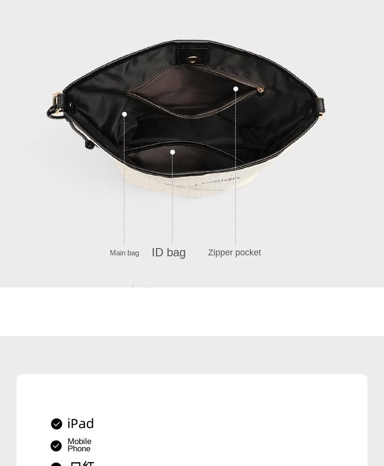 VINEY2025 Zomer Nieuwe Damestassen Tote Bags Casual Canvas Tassen Grote Capaciteit Schoudertassen Messenger Bags_voghion.com