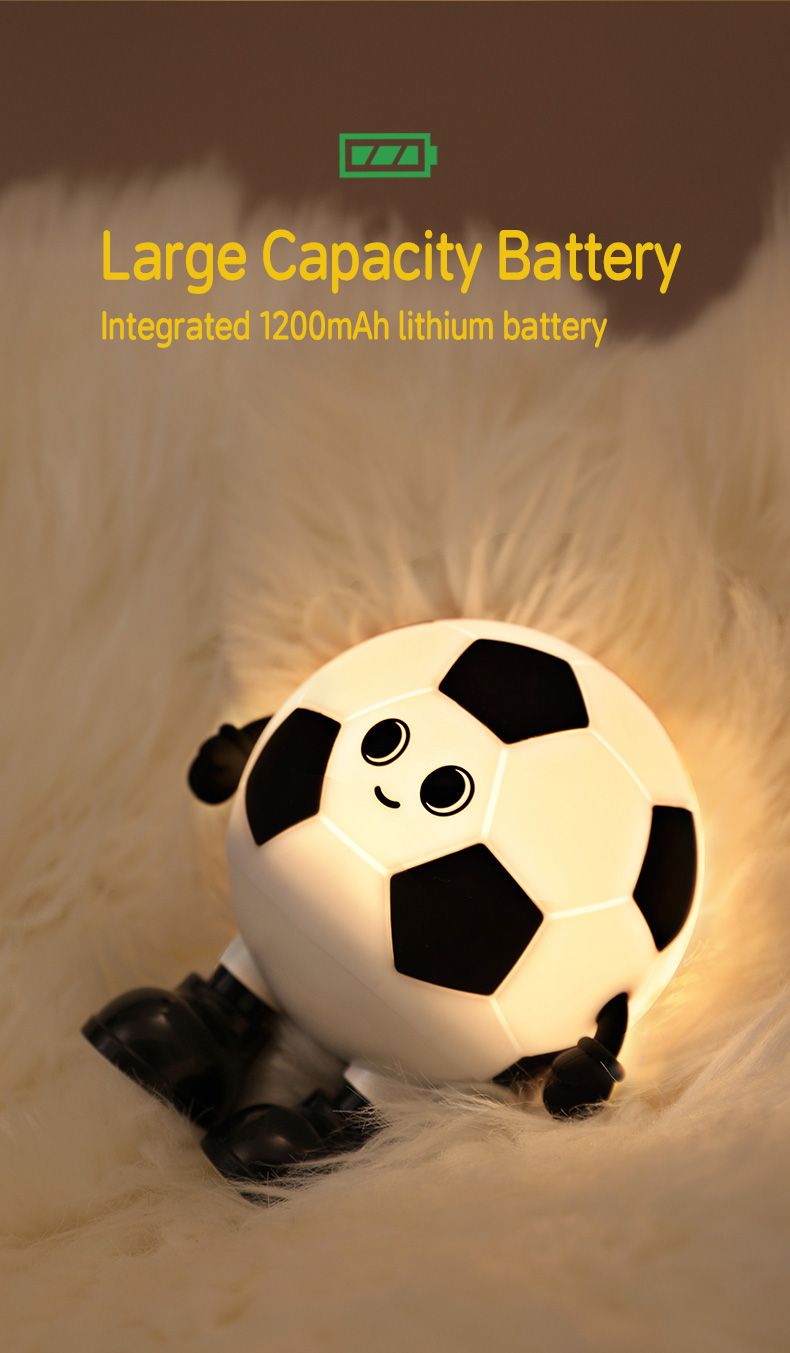 Pat Schlafzimmer Kinder Junge Silikon Augenschutz Fußball Fan Tischlampe Nachttisch Schlaf Nachtlicht 2025 Atmosphäre Licht_voghion.com