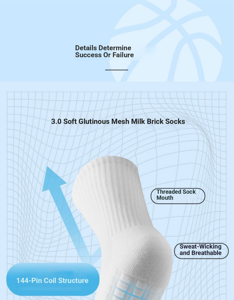 Chaussettes montantes respirantes, absorbant la transpiration et les chocs, pour l'automne et l'hiver. Semelle éponge épaisse. Idéales pour la course, le basketball et bien plus encore (lot de 5 paires)._voghion.com