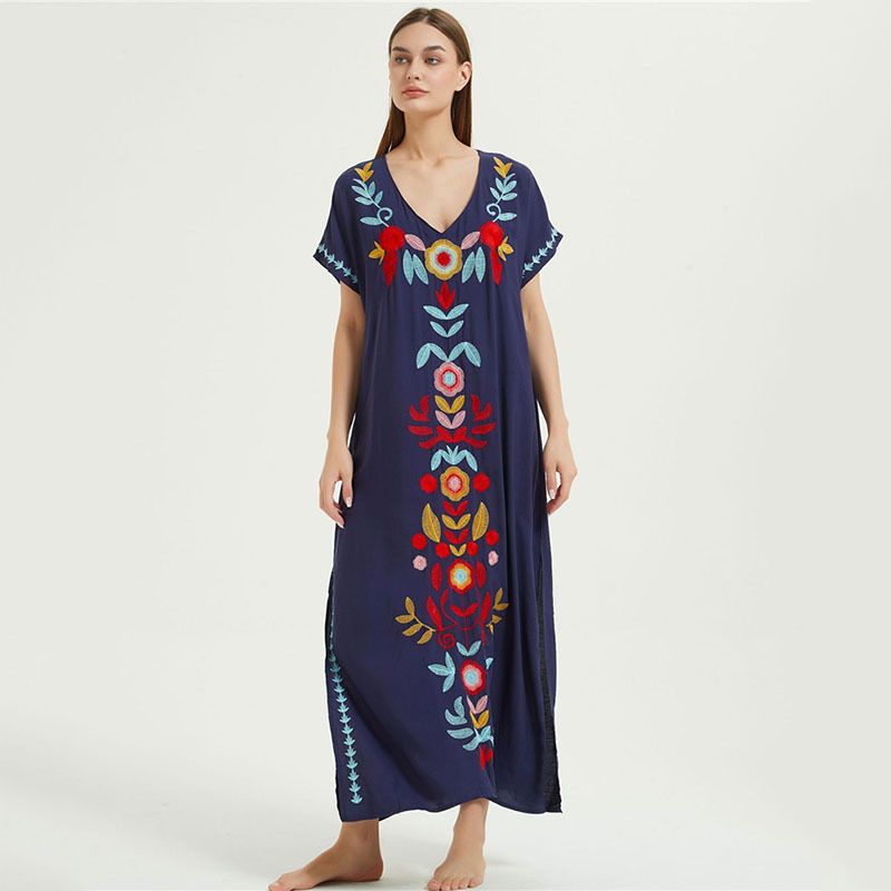 popolare copricostume da spiaggia ricamato in rayon da donna, stile abito ricamato, camicia di protezione solare per bikini al mare, 20 colori_voghion.com