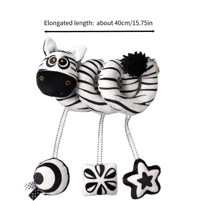 Black White And Animal Visual Stimulation Early Education Crib Toy_voghion.com