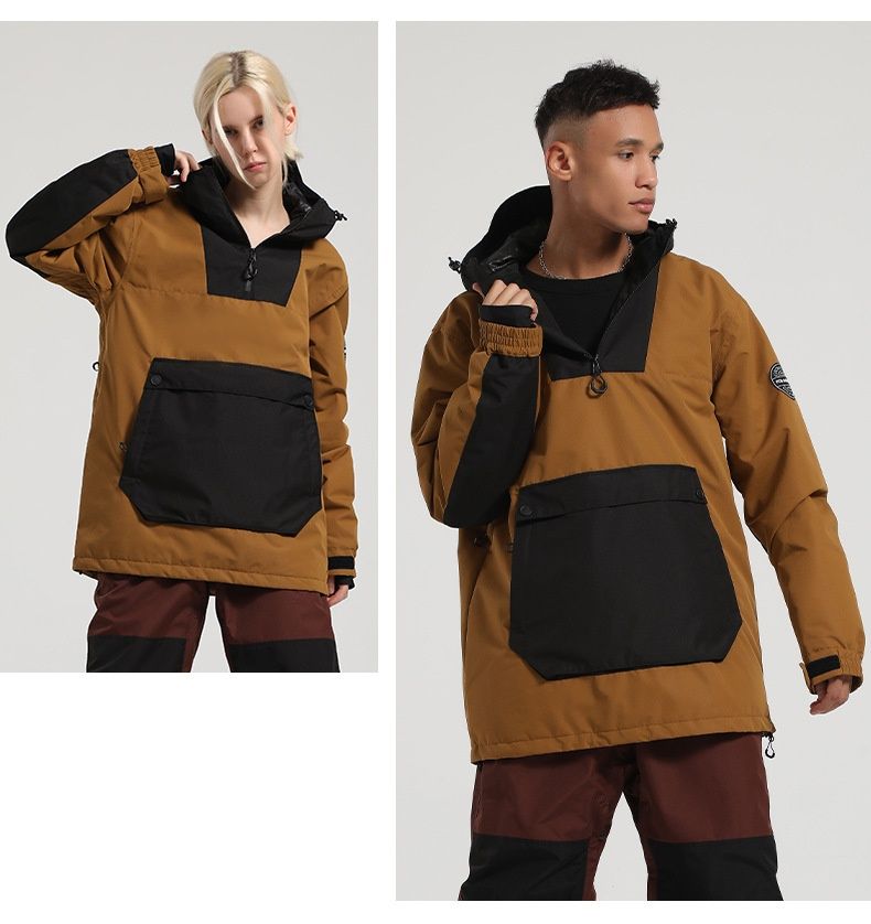 001 001 Winter Neuer Herren Lockerer Snowboardanzug Winddicht Wasserdicht Warm Farbblock Schneeanzug für Damen Outdoor Skiausrüstung_voghion.com