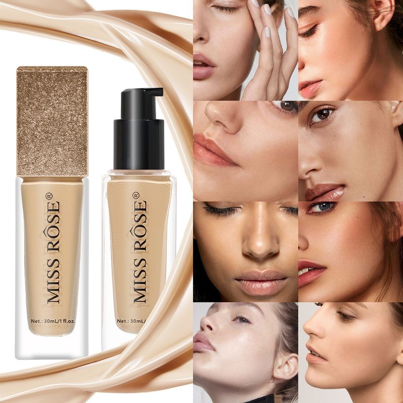 Makeup Long Lasting Waterproof Non Smearing Liquid Foundation Light Natural Clear Sweat Proof Oil Control Concealer Foundation_voghion.com