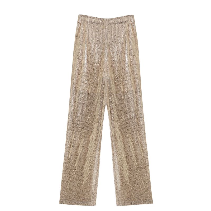 Abbigliamento da donna primavera e autunno pantaloni con paillettes nuovo stile pantaloni casual da donna A8SHE8343_voghion.com