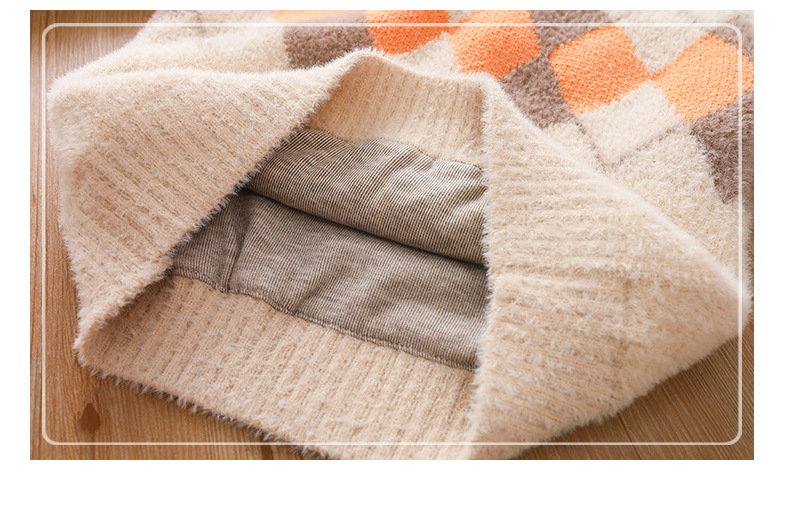 Maglione da ragazzo Maglione invernale da studente Maglione Tutto con camicia base per bambini Tendenza ragazzo_voghion.com