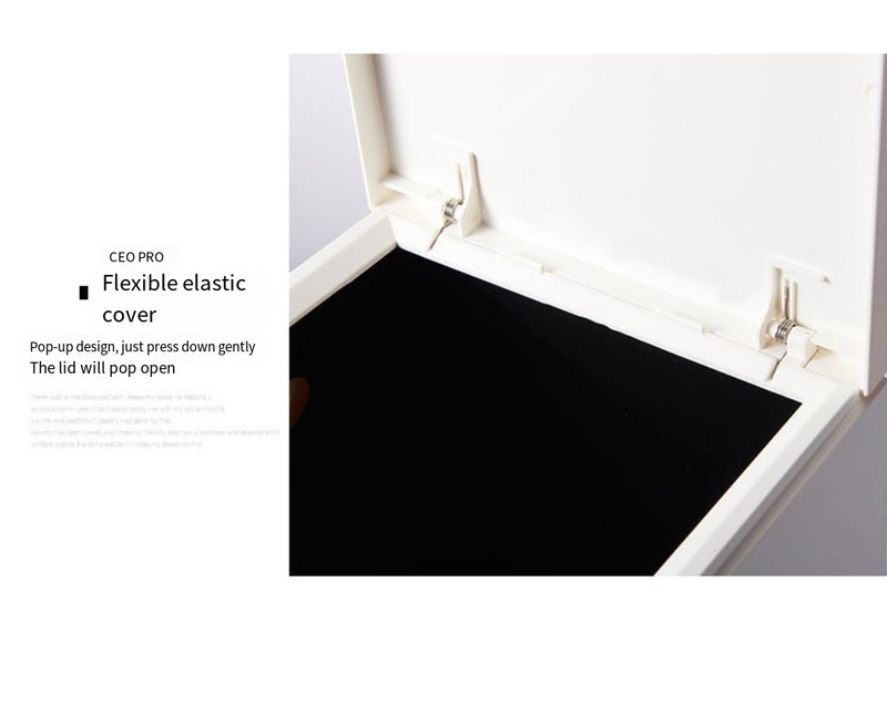 Coș de gunoi pătrat, coș de gunoi de lux, lumină de înaltă calitate, cu capac, capac deschis prin împingere, coș de gunoi pentru living, capacitate mare, coș de gunoi dublu strat_voghion.com