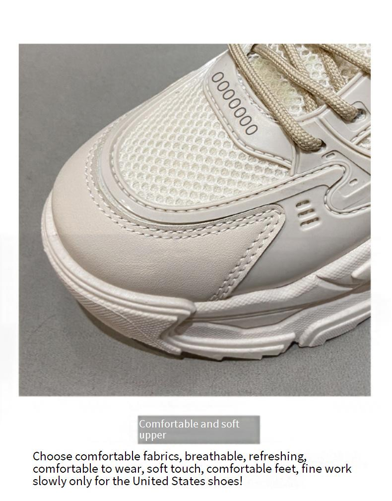 All-Day Comfort Chunky Sneakers - Breathable Knit Dad Shoes (Non-Slip Sole) | Spring Pastel Color Matching Shoes_voghion.com