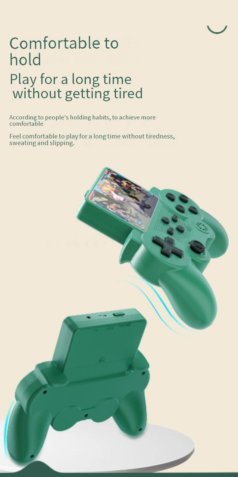 Videogameconsoles Nieuwe draagbare spelconsole met twee handgrepen, kaartinvoer, mini-retro arcade, Tetris 520, handheld voor twee spelers_voghion.com