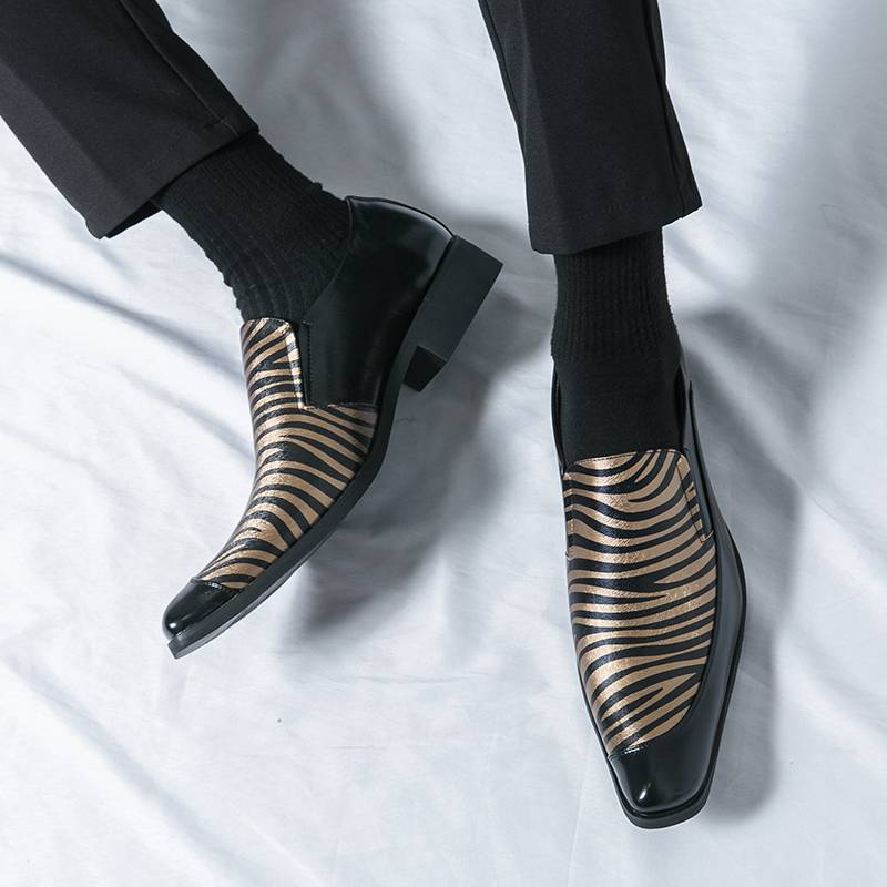 Scarpe da uomo in pelle taglie forti 46 Codice 2025 Scarpe casual formali per parrucchieri Suola in poliammide Superficie in gomma_voghion.com