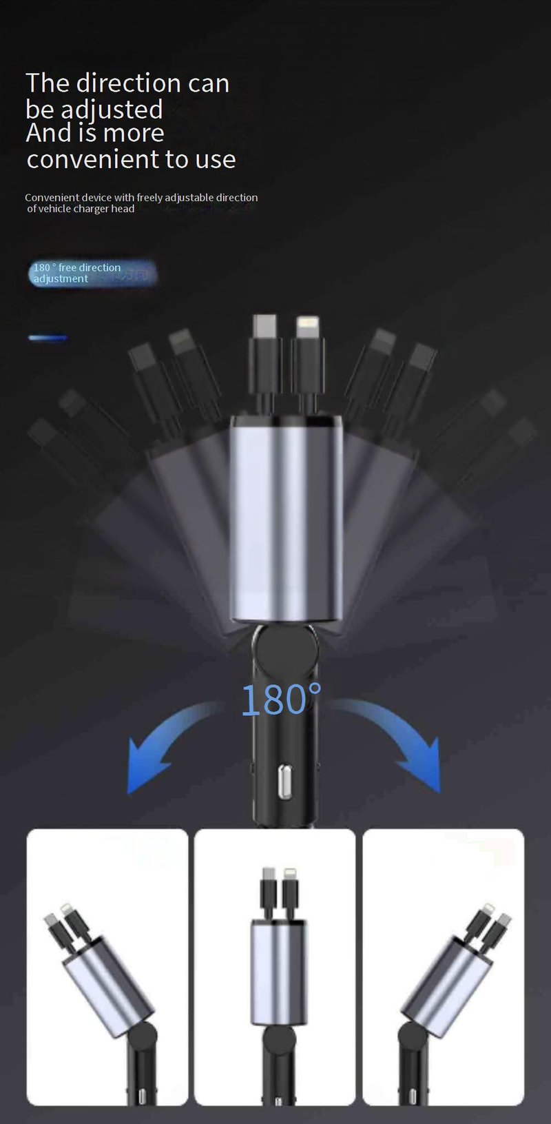 Caricabatterie per auto Super Fast Charge Nuovo caricabatteria per auto Presa accendisigari per auto_voghion.com