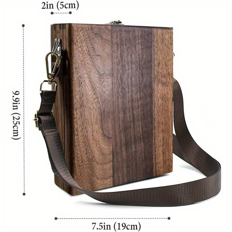 Scrittore Pittore Messaggero Scatola di Legno Nuova Borsa Cinese Scrittore Scatola di Legno Tracolla Messenger Portatile Organizzatore di Penne, Colori, Libri e Pennelli_voghion.com