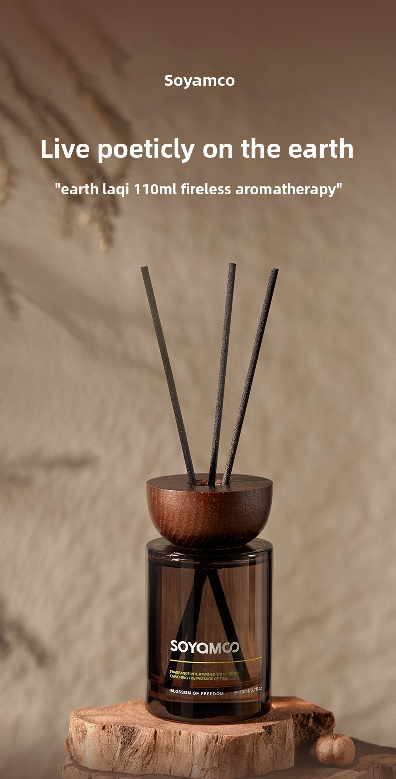 Scented Candle & Diffuser Gift Set Exotic Wood & Citrus Aromas For Home Spa, Romantic Gifts (Ebony Oud, Frost Fir, Cuban Cigar, Zen Tea, Lily Citrus)_voghion.com