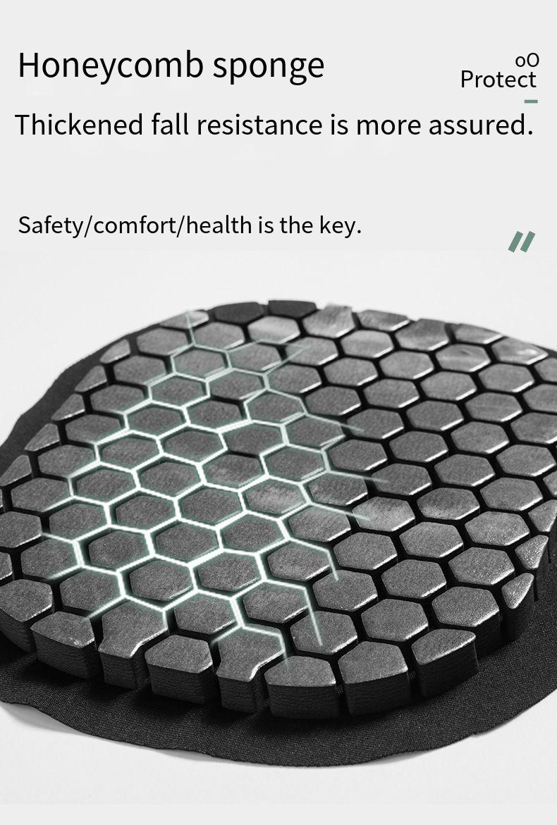 Kinderkniebeschermers en elleboogbeschermersset - Ademende zeshoekige beschermende kleding voor basketbal, voetbal en hardlopen - Antislip, schokabsorberend, lichtgewicht_voghion.com