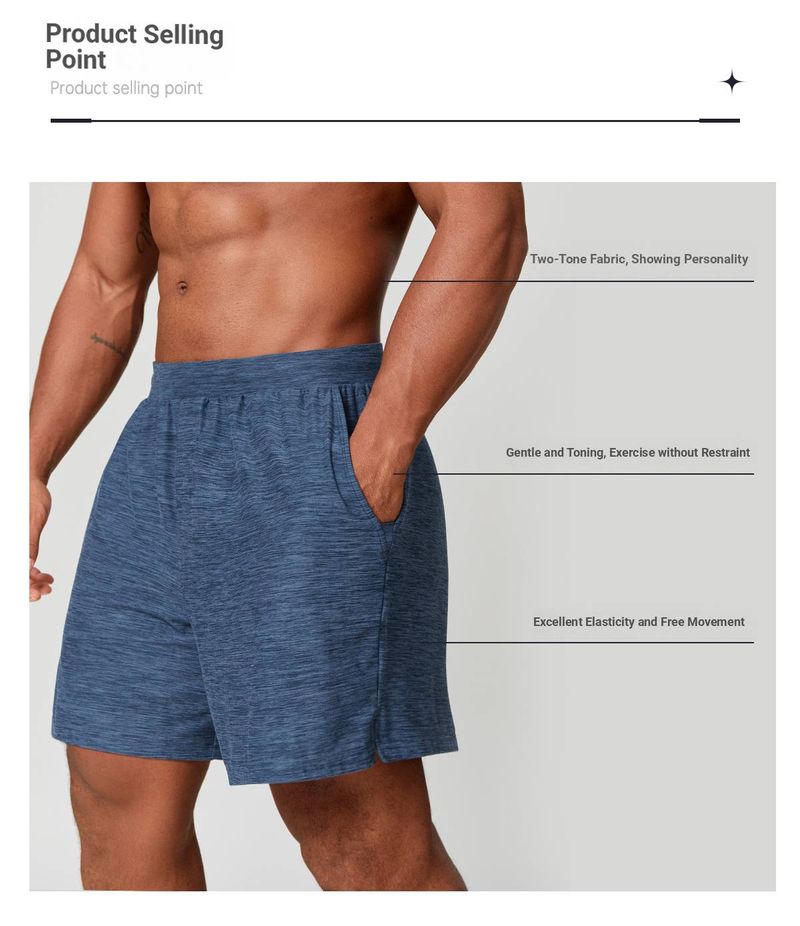 KOOSSOASIS Skin-Friendly Quick-Drying Men's Sports Casual Shorts For Running Fitness Commuting Home Citywalk Bottoms 1173_voghion.com
