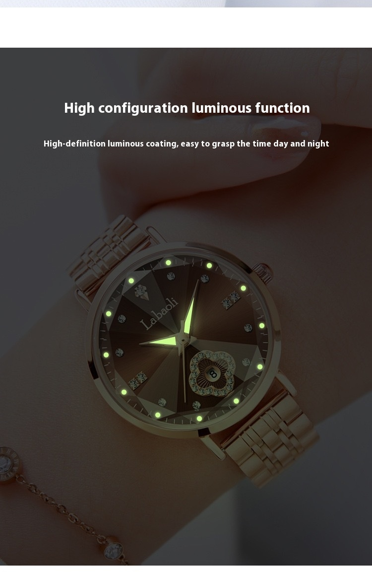 Labaoli New Live Simple Montre à quartz étanche pour femme_voghion.com