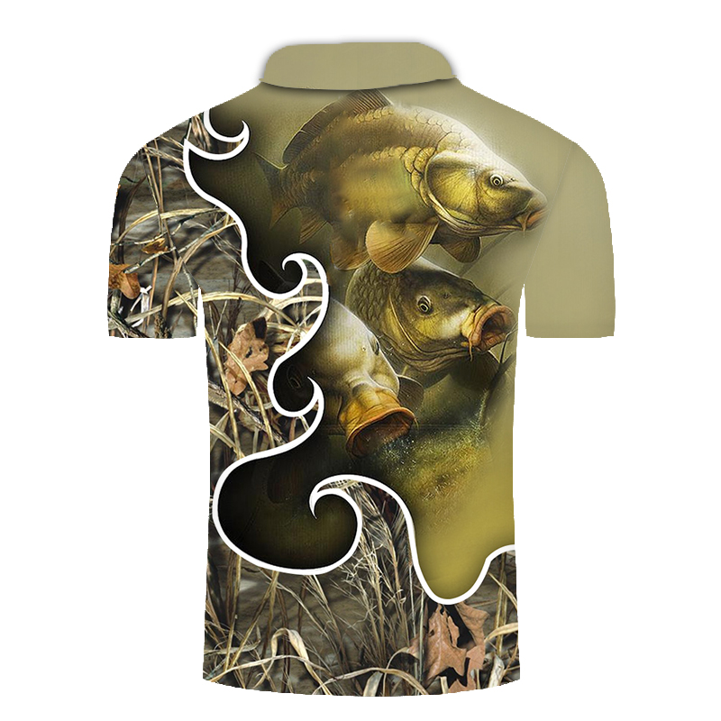Moške modne polo majice s 3D potiskom srajce s kratkimi rokavi in gumbi Cool Hip Hop hrajuku Za prosti čas Prevelik Outlet_voghion.com