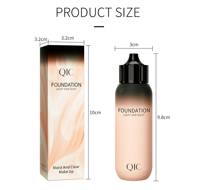 QIC Qini Color Baby Bottle Concealer Flüssigfoundation Feuchtigkeitsspendend, Klar, Wasserfest, Natürlich aufhellende Haut BB_voghion.com