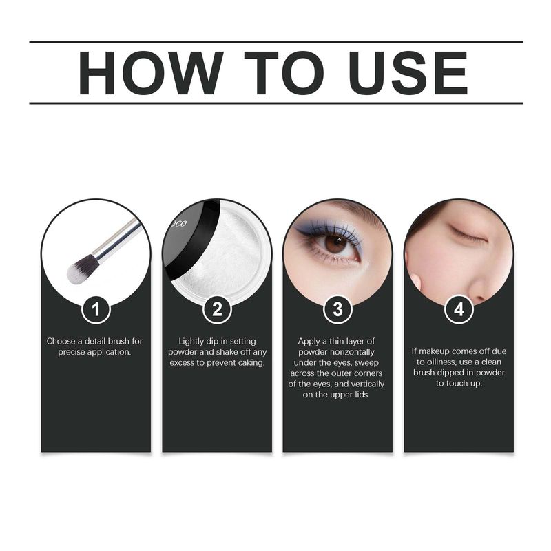 Zephoco Eye Aea Radiant Lunga tenuta Leggero Focus Poe Clea Fit Base Makeup Soft Mist Colo Rendeing Loose_voghion.com